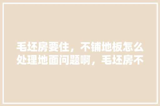 毛坯房要住，不铺地板怎么处理地面问题啊，毛坯房不装修要准备什么东西。 毛坯房要住，不铺地板怎么处理地面问题啊，毛坯房不装修要准备什么东西。 家居装饰